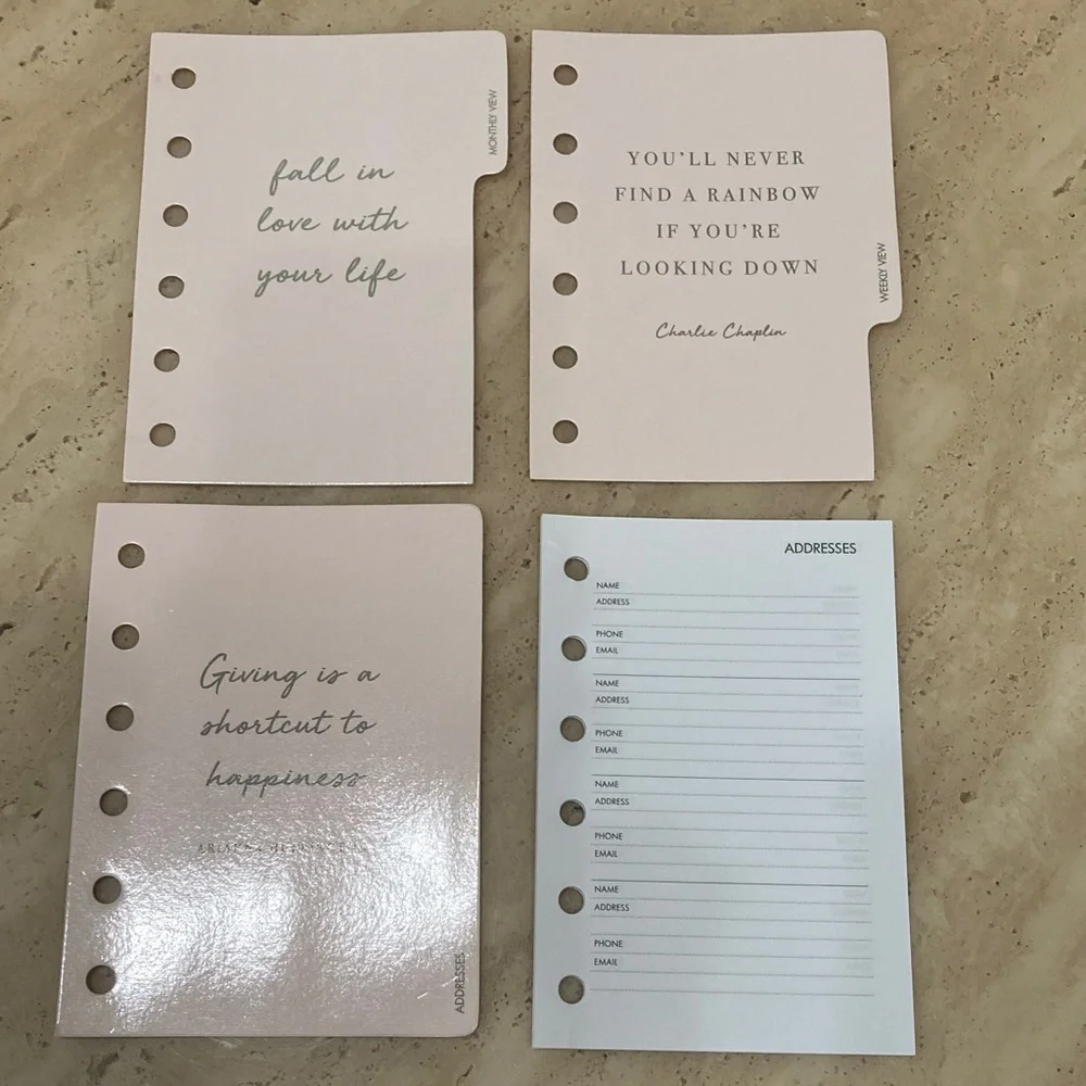 Kikki K Gray and Gold Planner